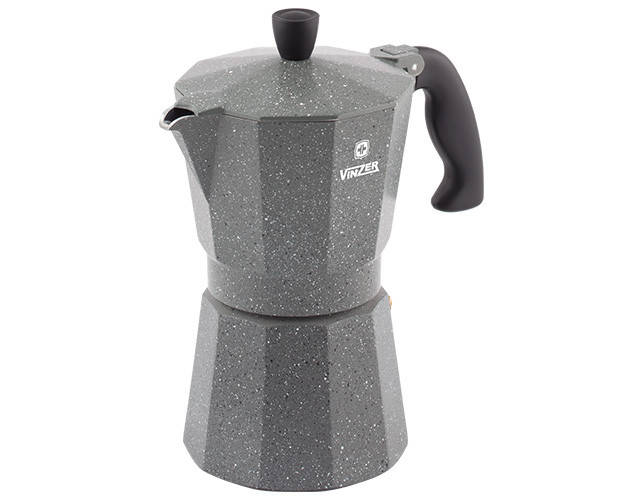 

Гейзерная кофеварка Vinzer Moka Granito на 3 чашки 89397