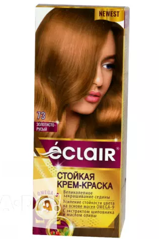 

Краска для волос Éclair с маслом "OMEGA 9" 73 Золотисто русые