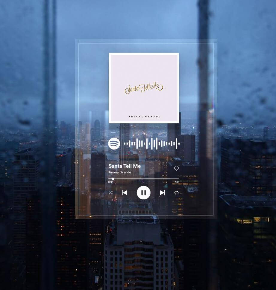 

Музыкальный постер на акриле Art-Wood. Рамка Spotify «Ariana Grande - Santa Tell Me» 20,32х25,4см