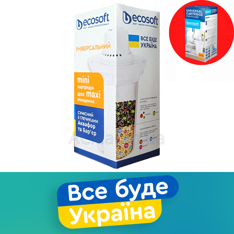 

Универсальный картридж Ecosoft для фильтров-кувшинов 1 шт.