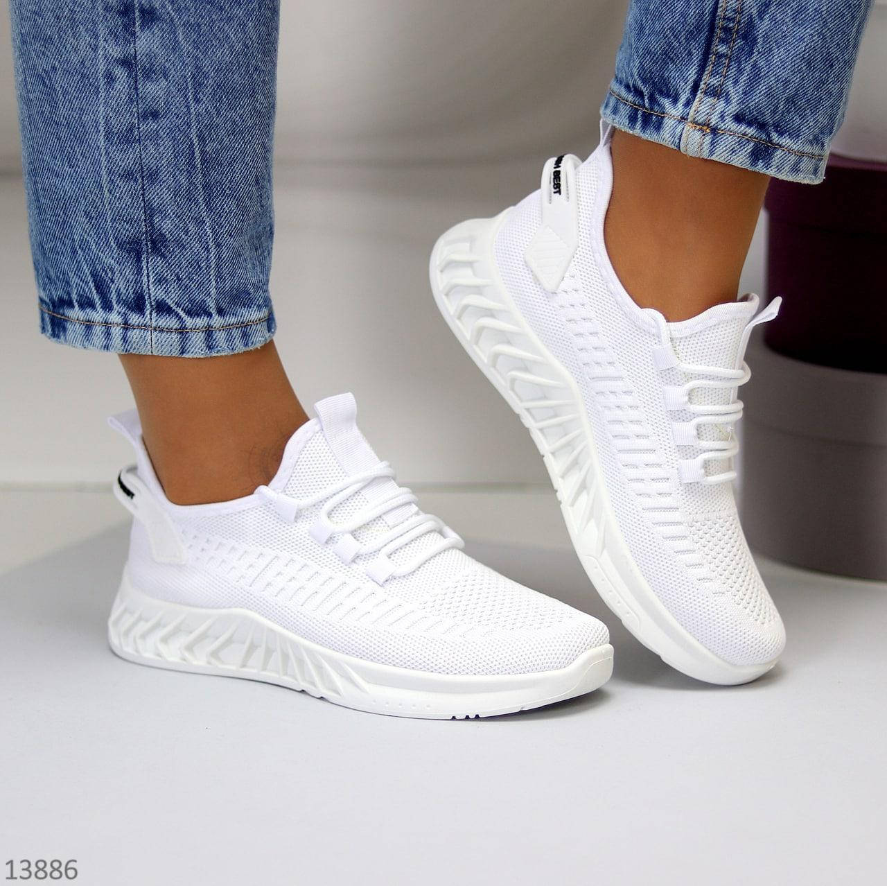 

Кросівки жіночі текстиль колір білий 39,40р, Белый