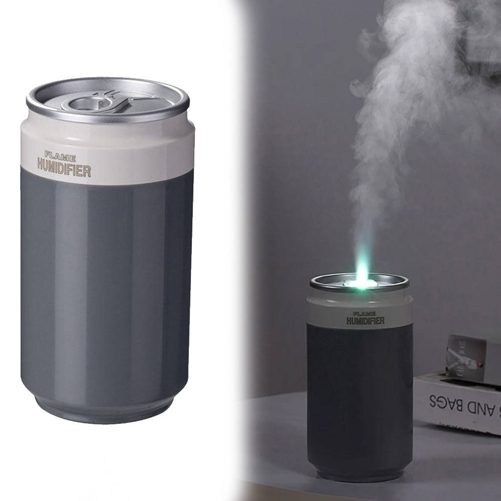 

Портативный увлажнитель воздуха "Банка" 200 мл с LED подсветкой Elite Flame Humidifier / Очиститель воздуха Черный