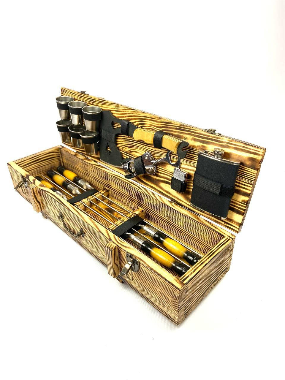 

Набор шампуров в кейсе ручной роботы из нержавеющей стали "Лис-1" (K-0001)