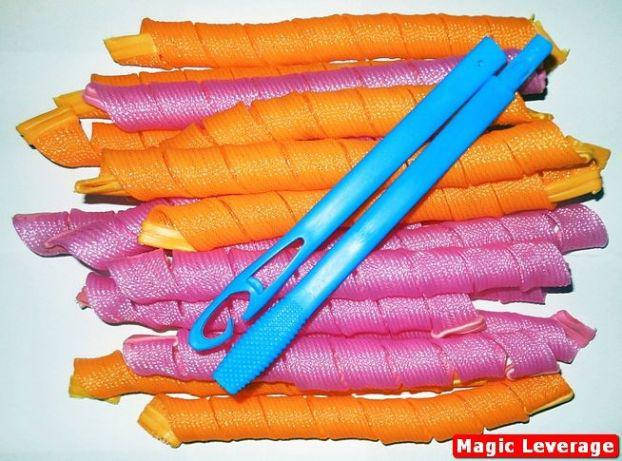 

Бигуди длинные 53 см, 18 штук для длинных волос Magic Leverag