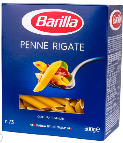 

Макарони Barilla Penne Rigate №73 500 г.