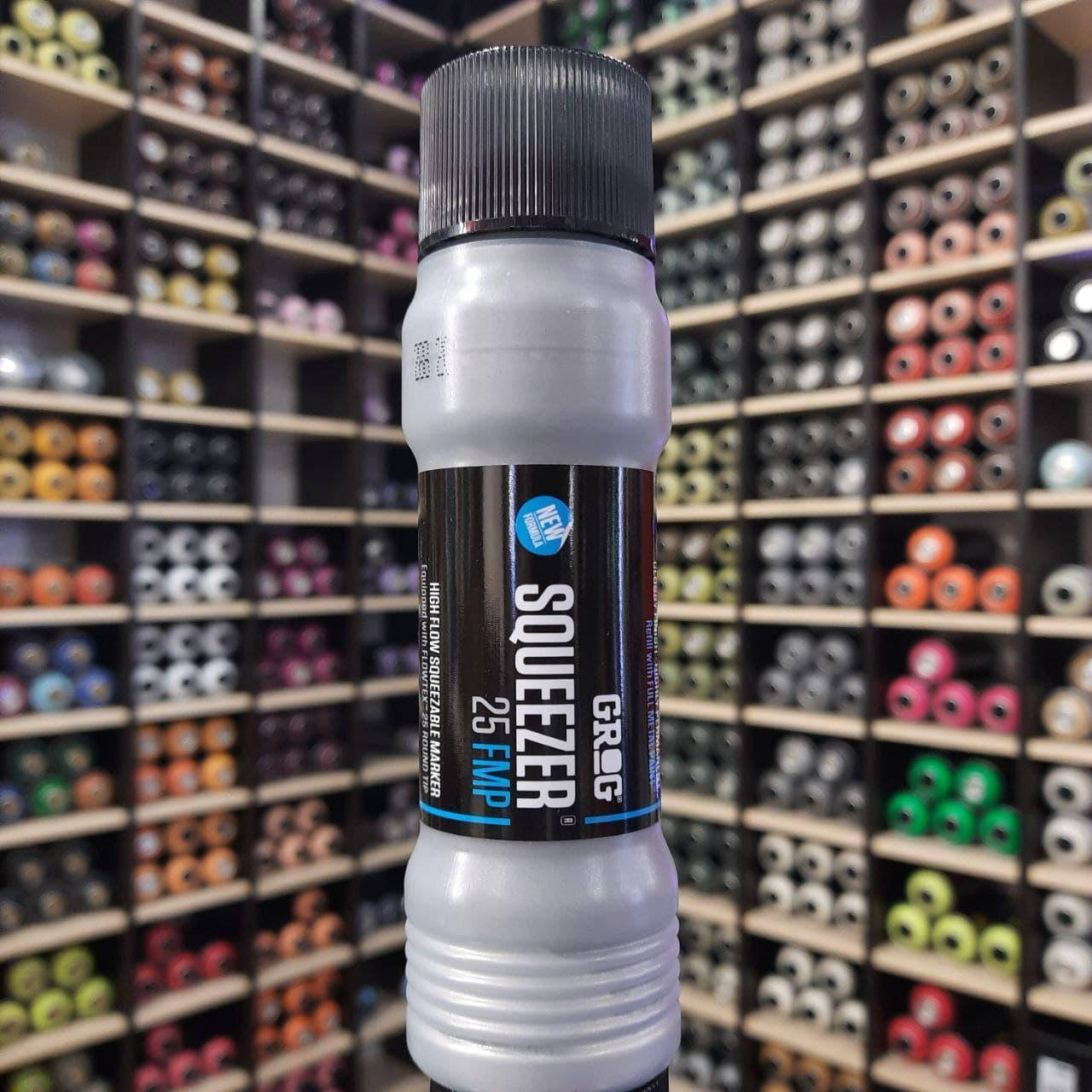 

Маркер-сквизер GROG FMP 25mm Burning Chrome (Хром), Серый