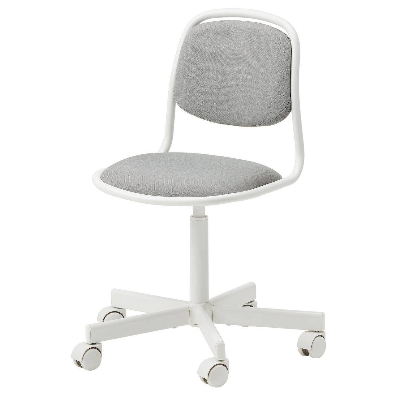 

IKEA ÖRFJÄLL Детский стул рабочий, белый / Vissle светло-серый (105.018.84)
