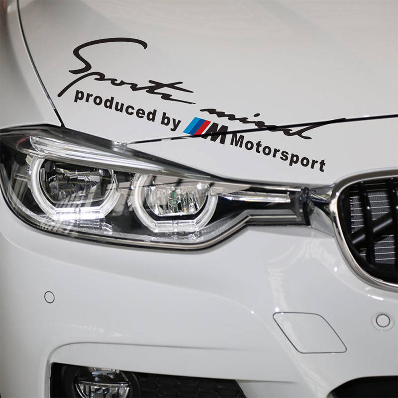 

Виниловая наклейка на капот bmw черная