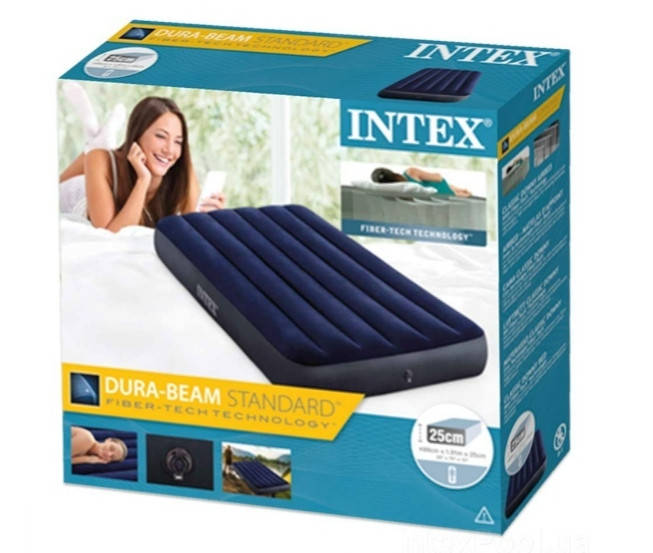 

Матрац велюровий INTEX (99*191*25 см)