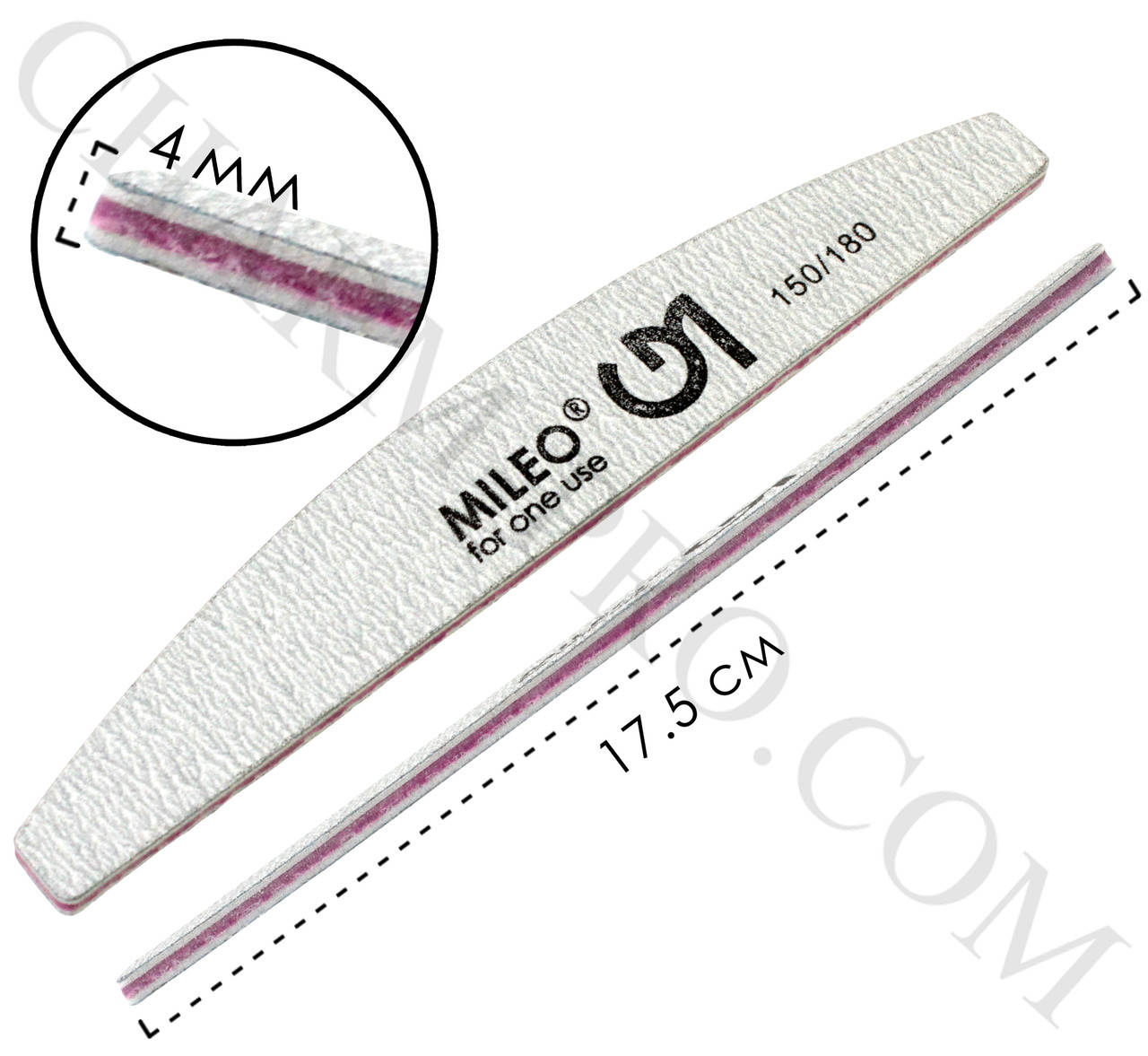 

Пилочка MILEO professional 150/180 Грит (черная)