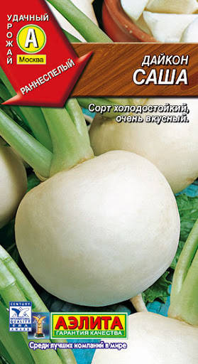 

Семена Дайкон Саша 1 грамм Аэлита