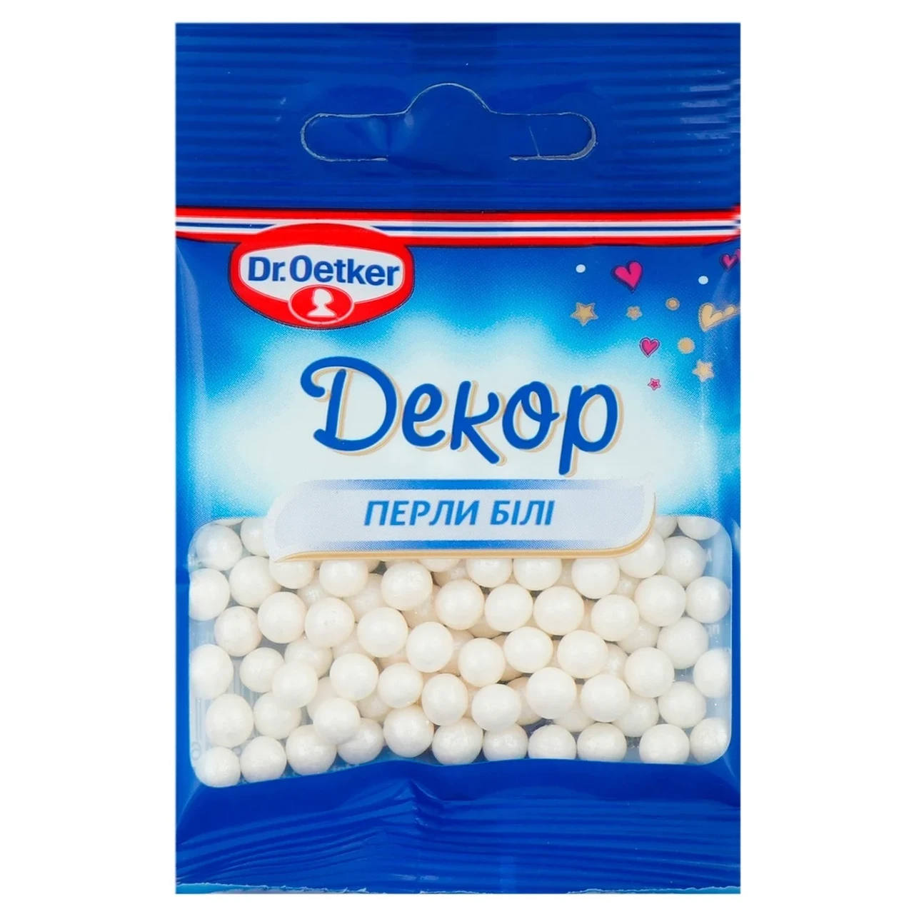 Збільшити Посипка цукрова перли білі 10 г Dr. Oetker