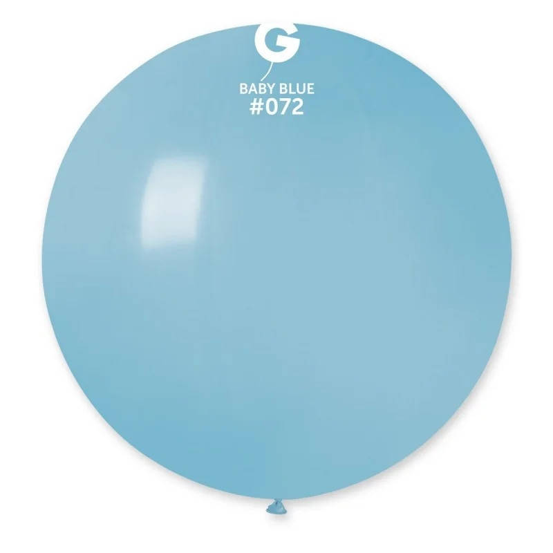

Латексный воздушный шар 31’’ (80см) BABY BLUE (#072) GEMAR, Синий