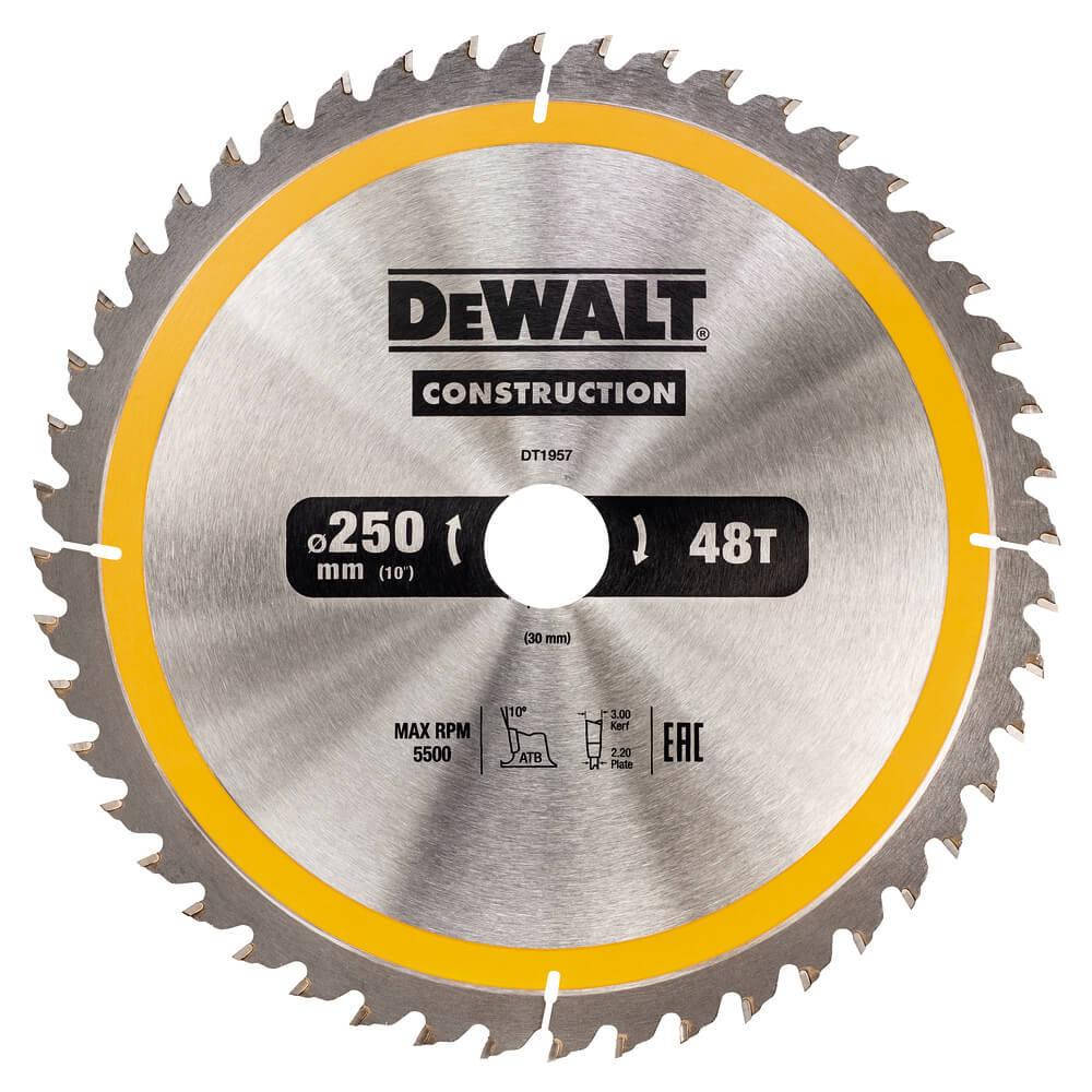 

Диск пильный 250 х 30 (48Т) DeWALT DT1957