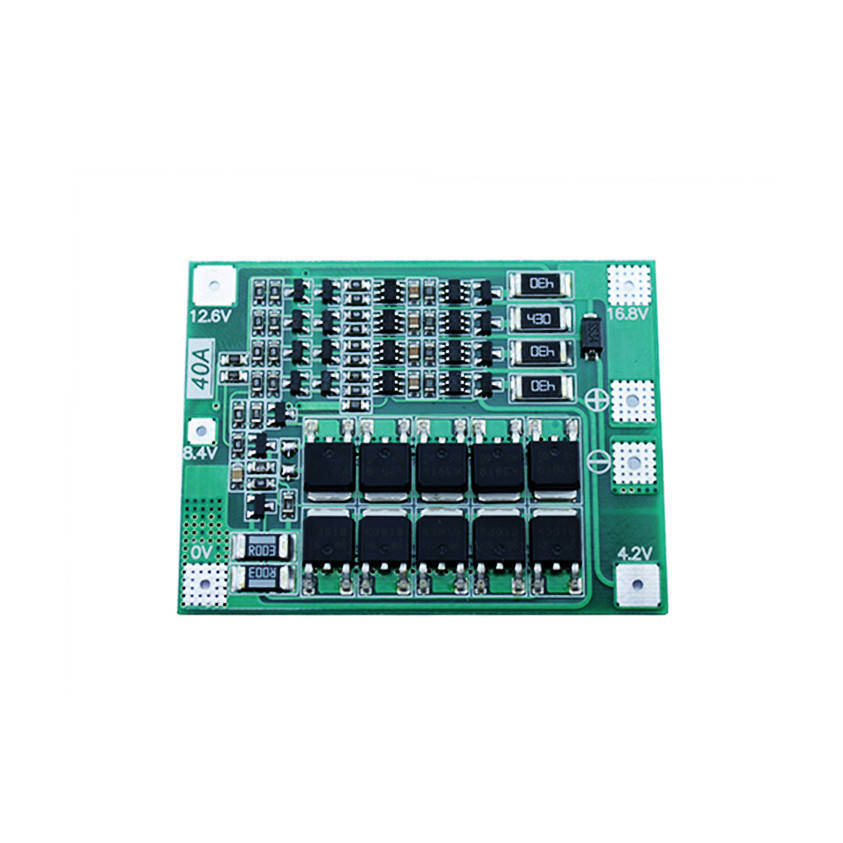 

4S BMS контроллер с балансиром 4x 18650 40А