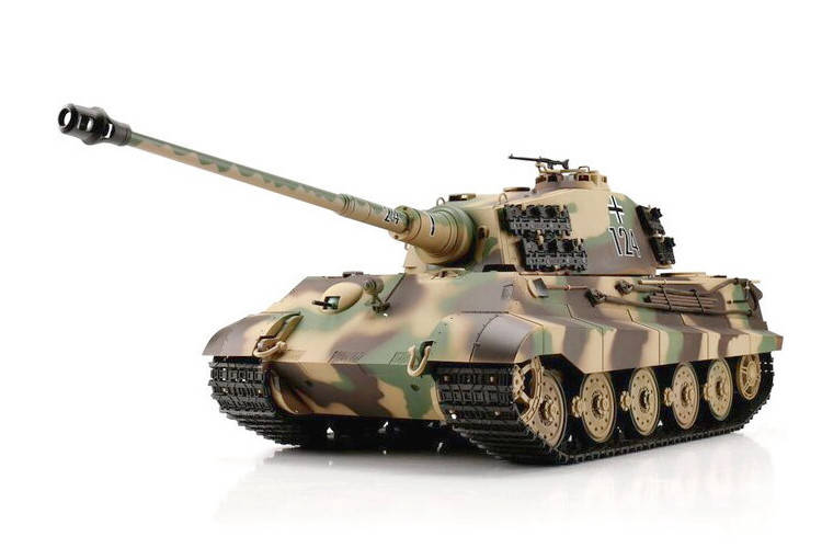

Танк на радиоуправлении 1:16 Heng Long King Tiger Henschel с пневмопушкой и дымовым эффектом и и/к боем (HM)