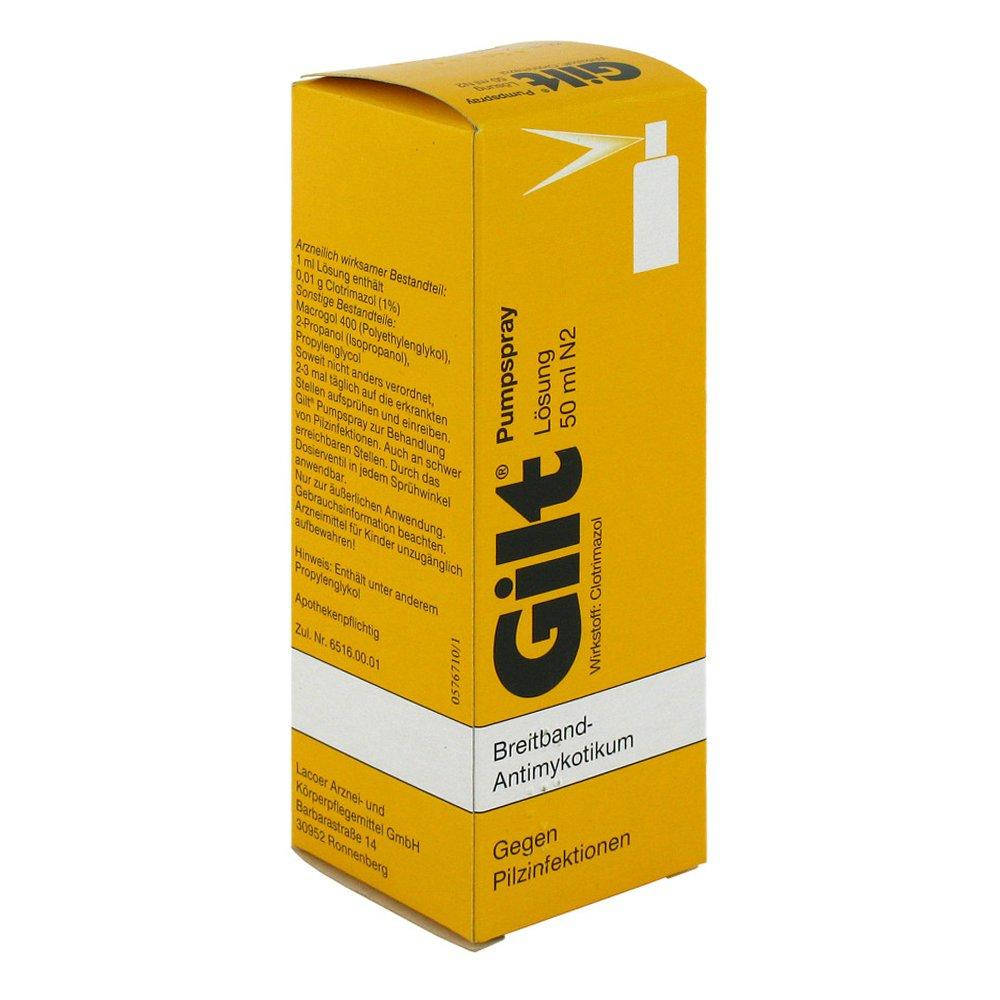 

Gilt Loesung Pumpspray - противогрибковый спрей для стоп и ногтей, 50 мл