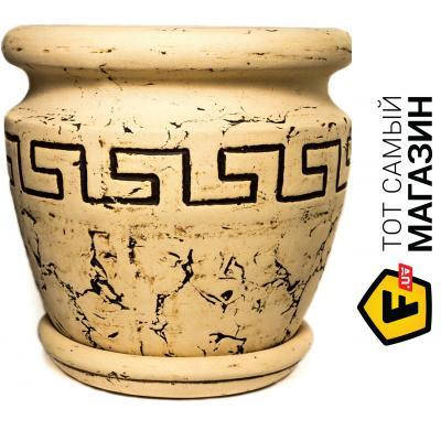 

Украина Горшок шамотный Гермес круглый 40л бежевый