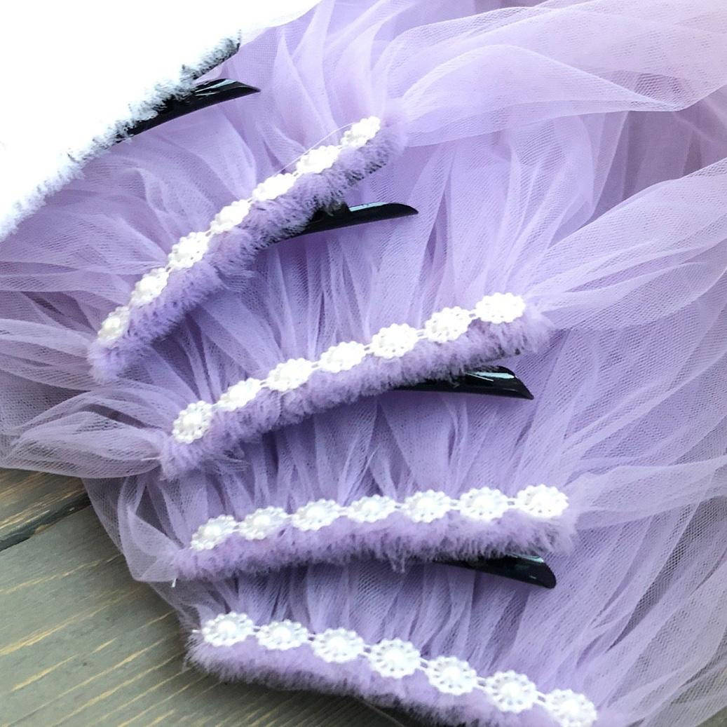 

Фата для девичника лавандовая 50 см, Разные цвета