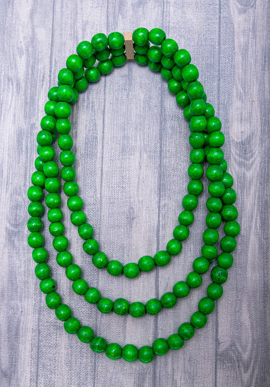 

Намисто Стильне. Зелене