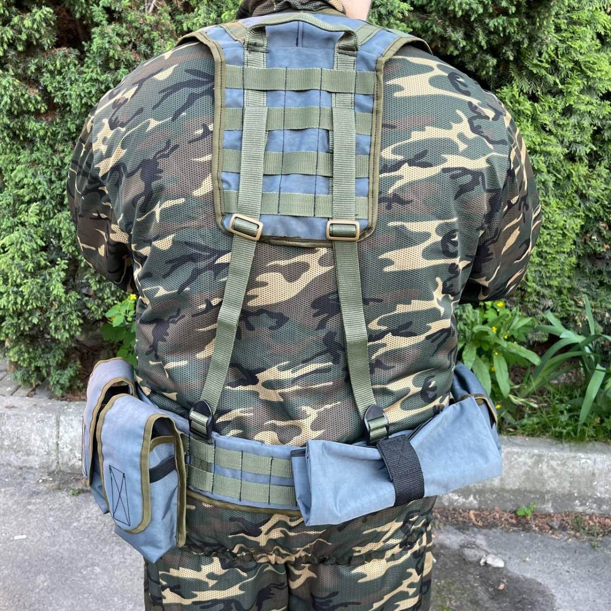 

РПС система MOLLE + подсумки 6599 ВСУ (ЗСУ) Разгрузочная поясная система серая