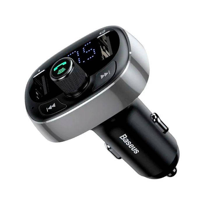 

FM-трансмиттер Baseus T typed Wireless MP3 charger with car holder Tarnish CCALL-TM0A