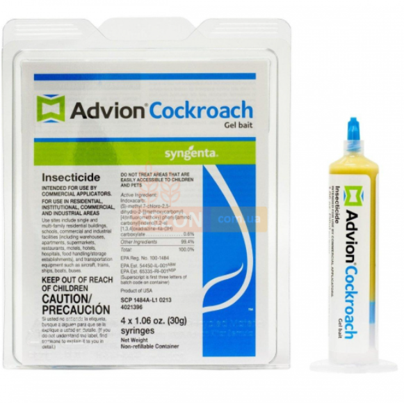 

Средство от тараканов Advion Cockroach Gel Syngenta 4 тюбика по 30 г в пачке С 085