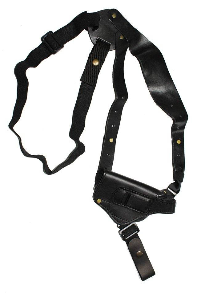 

Кобура оперативная кожаная универсальная с кожаным креплением ПМФ (со скобой), Черный