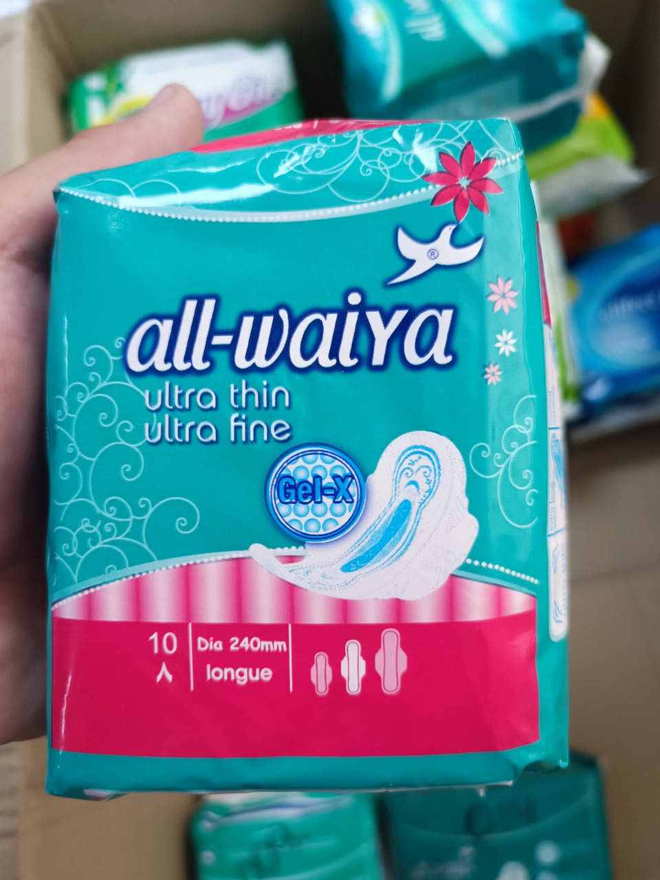 

Прокладки гигиеническая All-waiya 4 капли 10шт