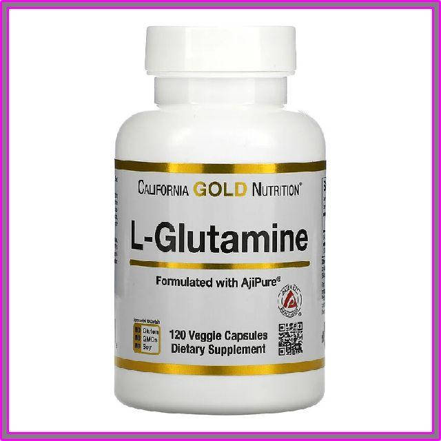 

California Gold Nutrition L-глютамин Л глутамин AjiPure 120 растительных капсул
