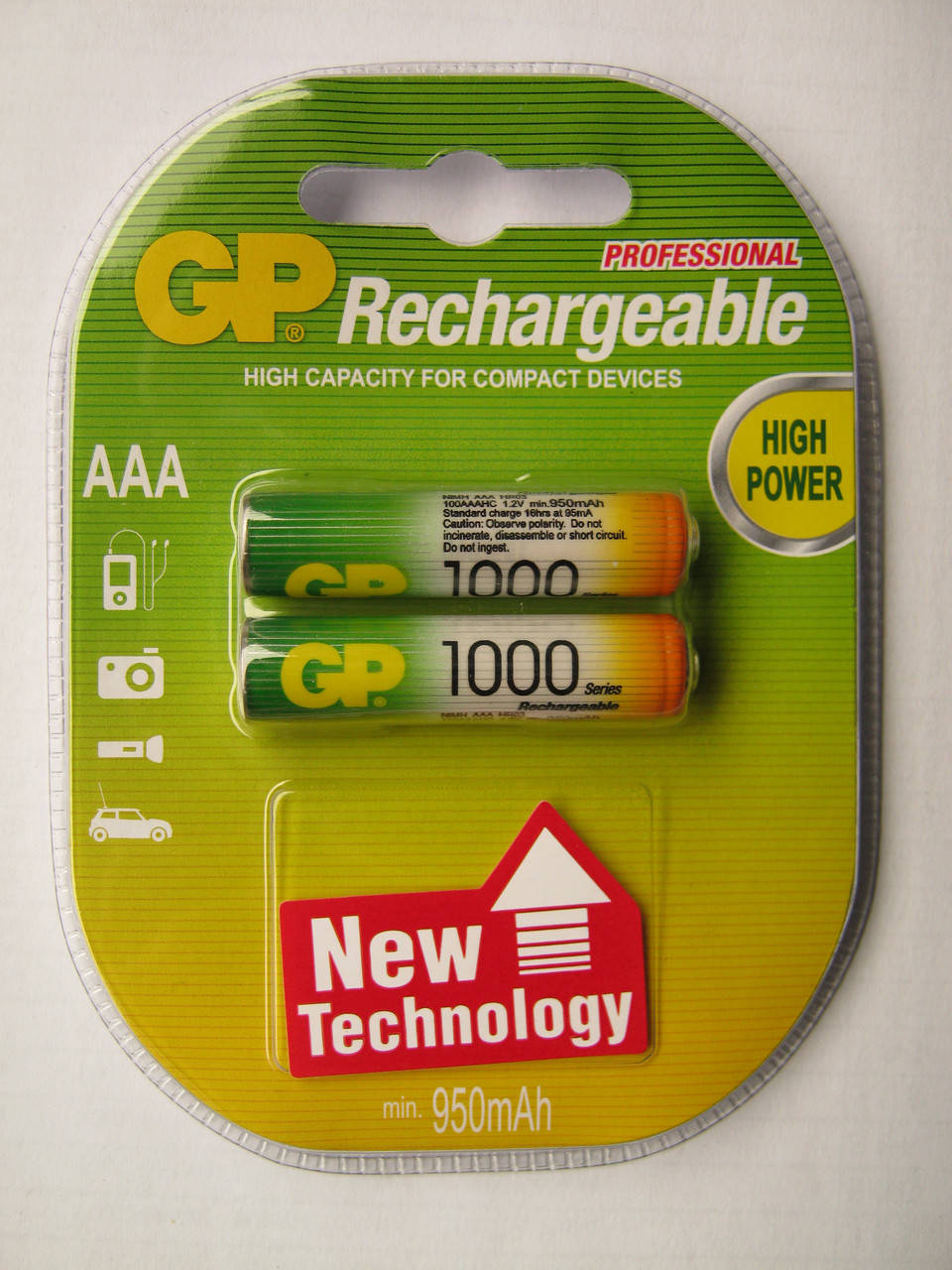 

Аккумуляторы GP AAА 1000 mAh