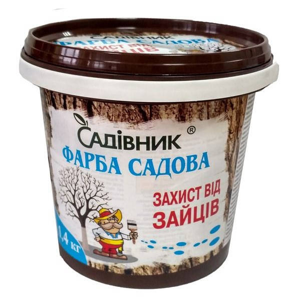 

Садовая краска Защита от зайцев "Садівник", 1.4 кг
