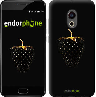 

Чехол на Meizu Pro 6 Черная клубника "3585u-293", Черный