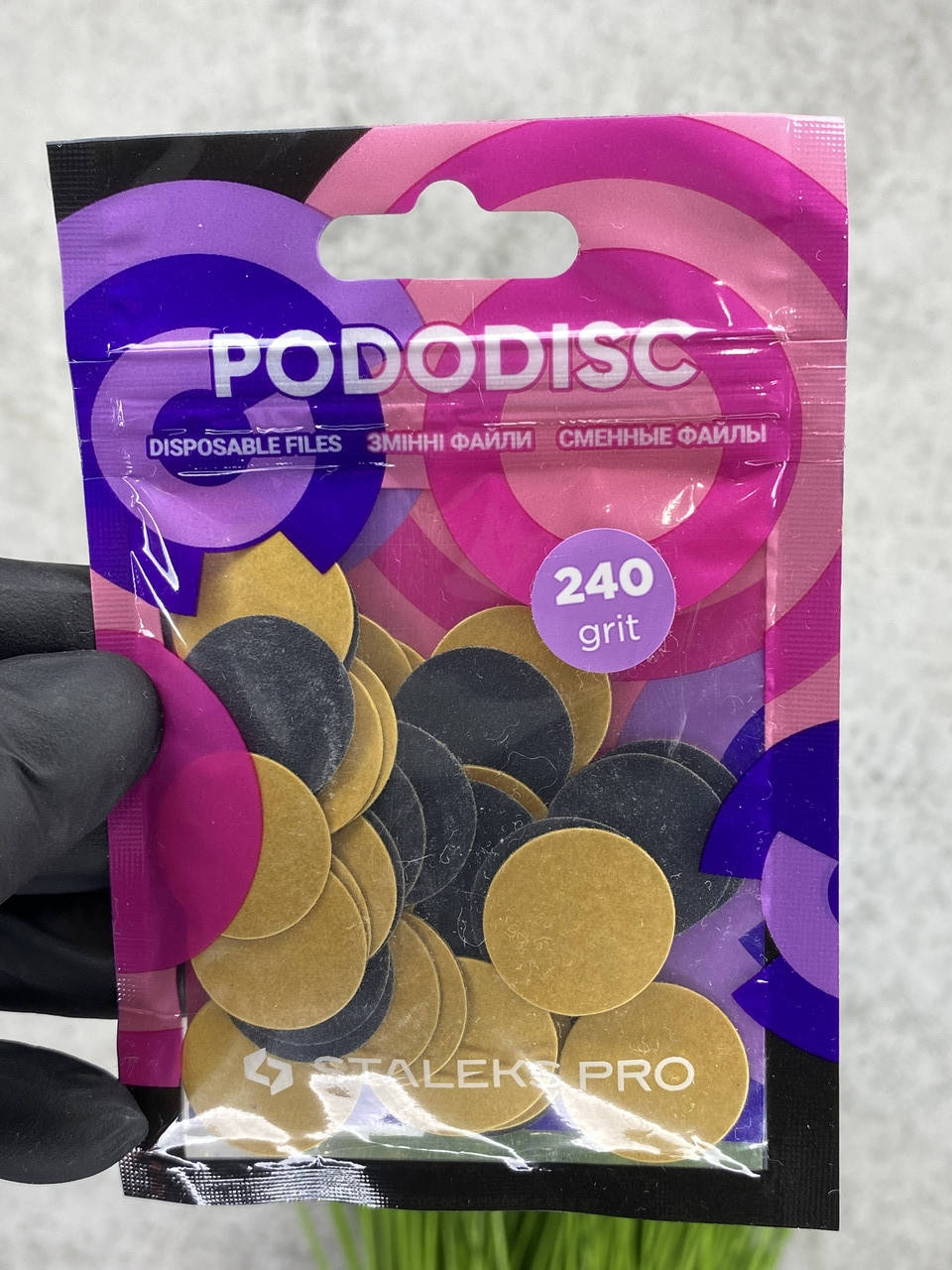 

Сменные файлы для педикюрного диска 20 мм 240 грит на тонкой основе STALEKS PRO PODODISC М 50 шт PDF-20-240