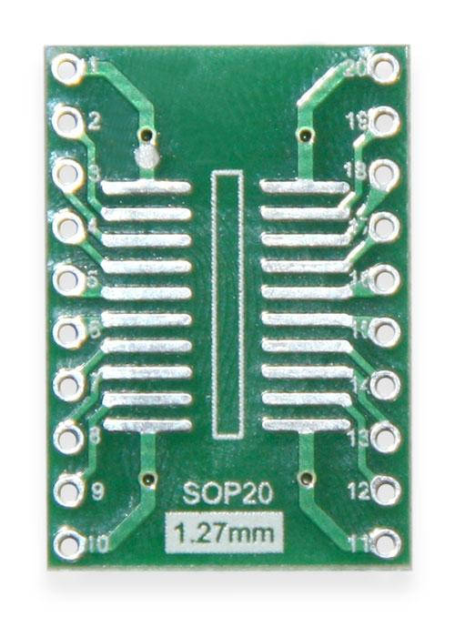 

Плата макетная переходник SOP20/SSOP20-DIP20