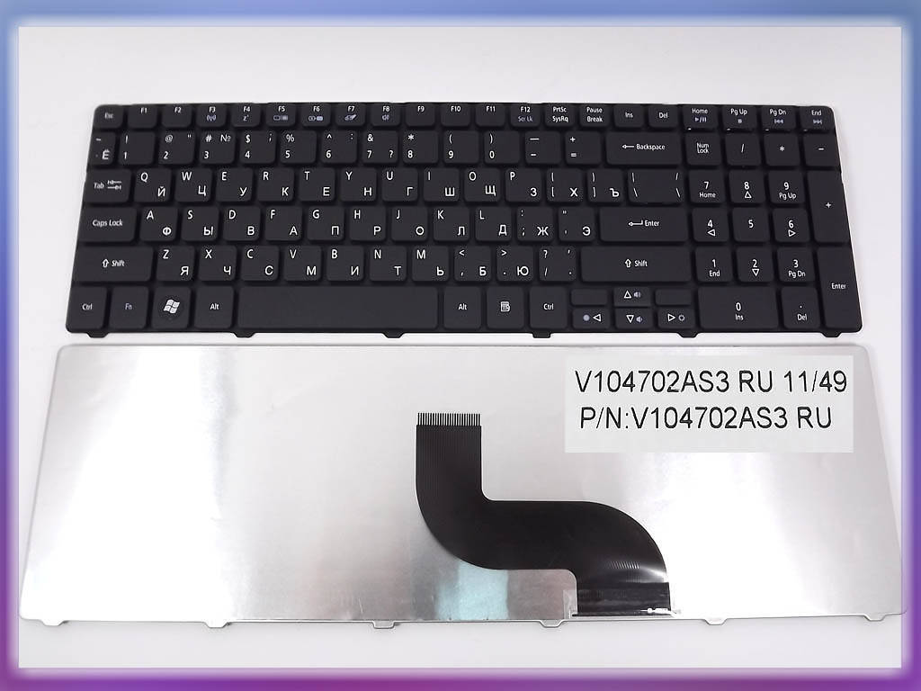 

Клавиатура для Acer eMachines E440, E443, E530, E640, E642, E730, E732 (RU Black), Черный