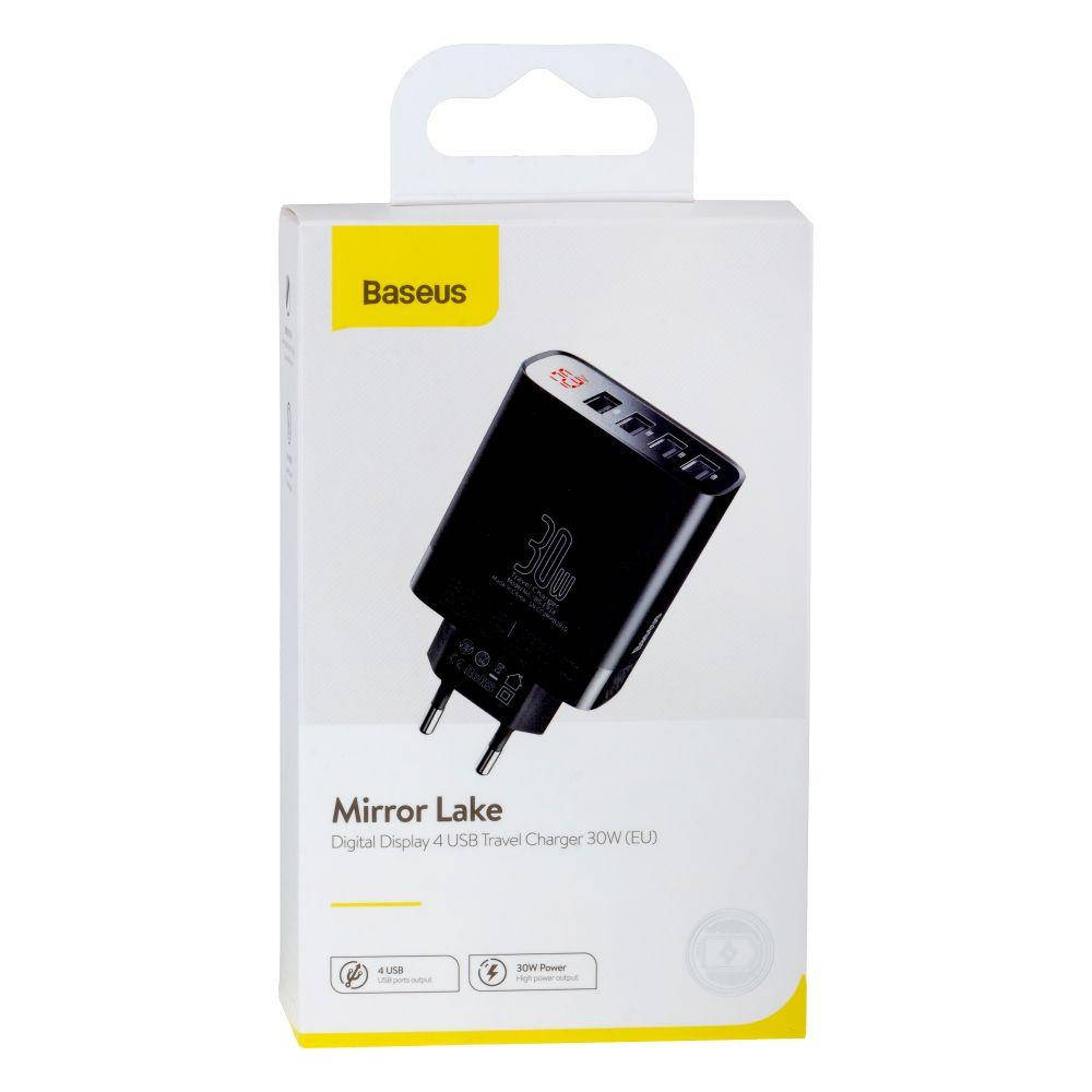 

Сетевое Зарядное Устройство Baseus Mirror Lake 4 USB 30W CCJMHB-B 6A