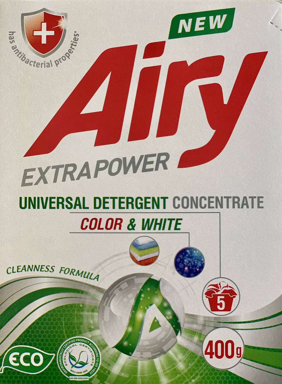 

Порошок стиральный 400г., ручная стирка Airy