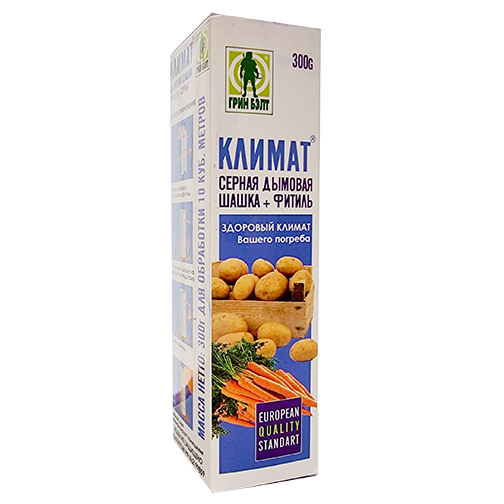 

Шашка серная дымовая Климат 300 г Грин Бэлт 1907