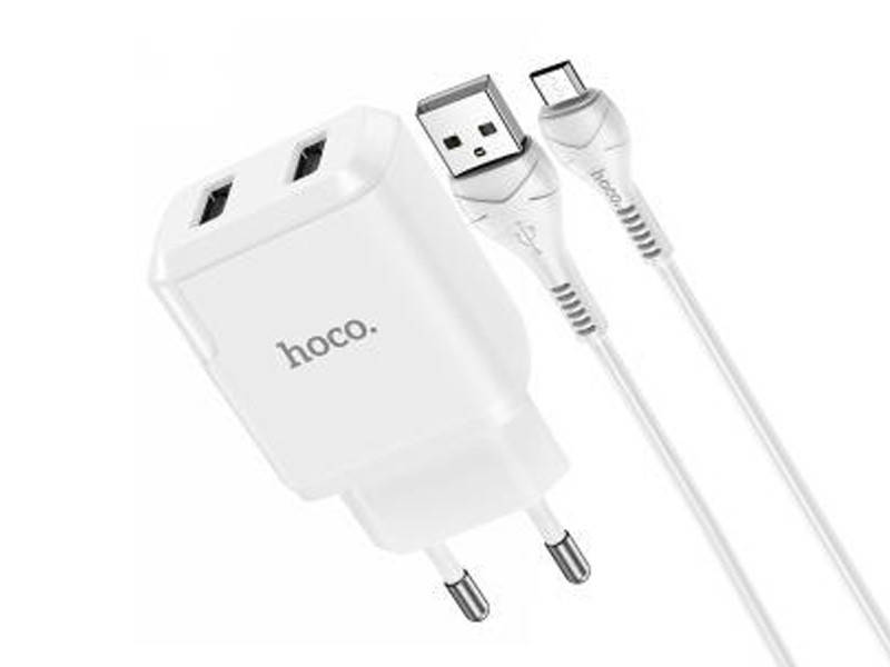 

Зарядное устройство 220В USBx2 с кабелем USB - micro USB Hoco N7 Speedy 120шт 8142