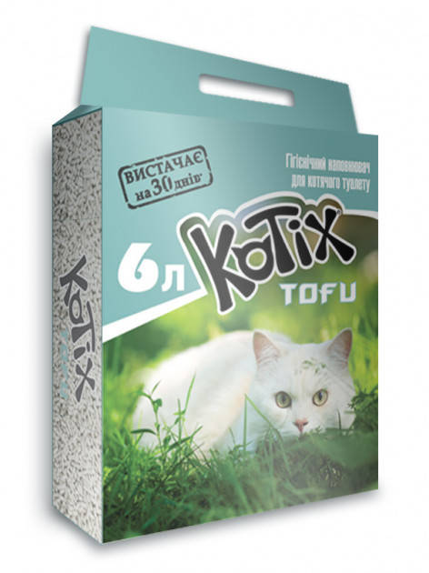 

Котикс Тофу Наполнитель для кошачьего туалета Kotix TOFU Classic 6 л