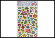 

Наклейки мягкая 26*12см Цветочки JN-D35