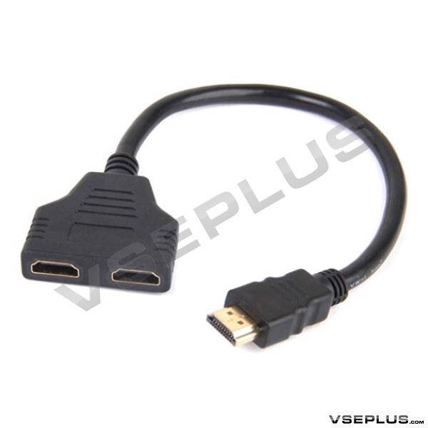 

Сплиттер HDMI 1х2, черный
