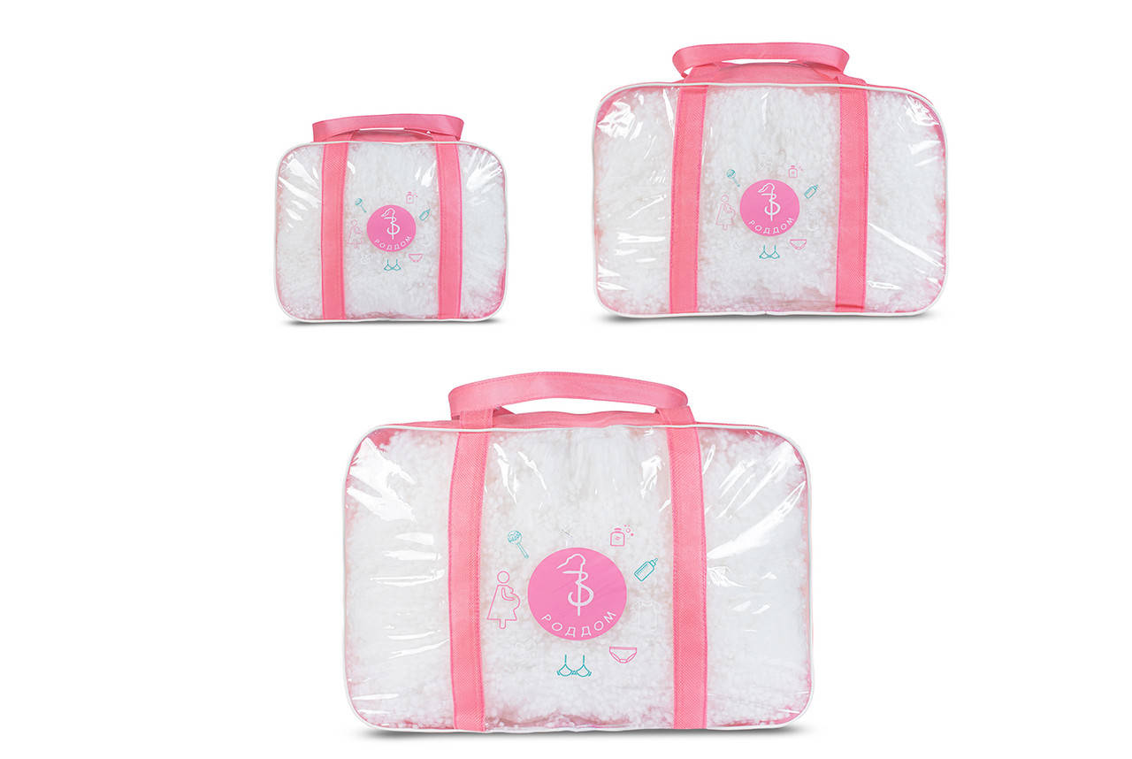 

Набор 3-х пустых сумок ECONOM (S, M, XL), розовый