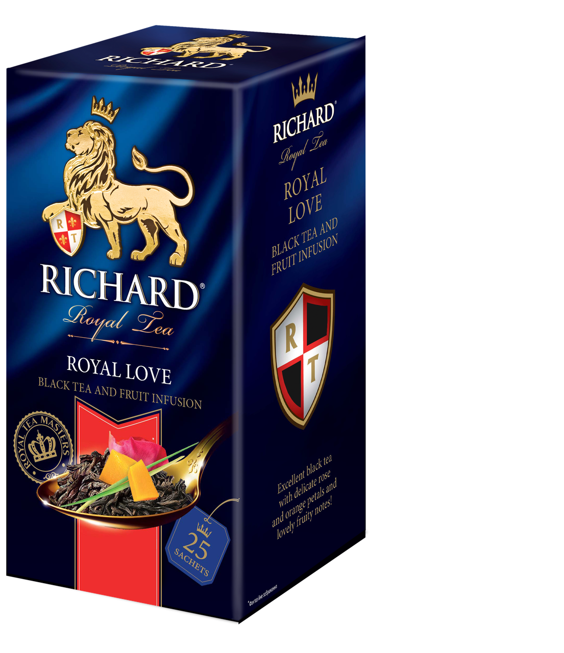 

Чай черный ароматизированный в сашетах Ричард (Richard) "Royal Love", 25 сашетов
