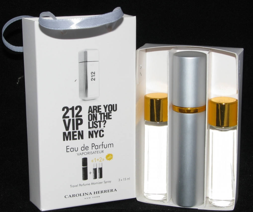 

Carolina Herrera 212 VIP Man edp 3x15ml - Trio Bag