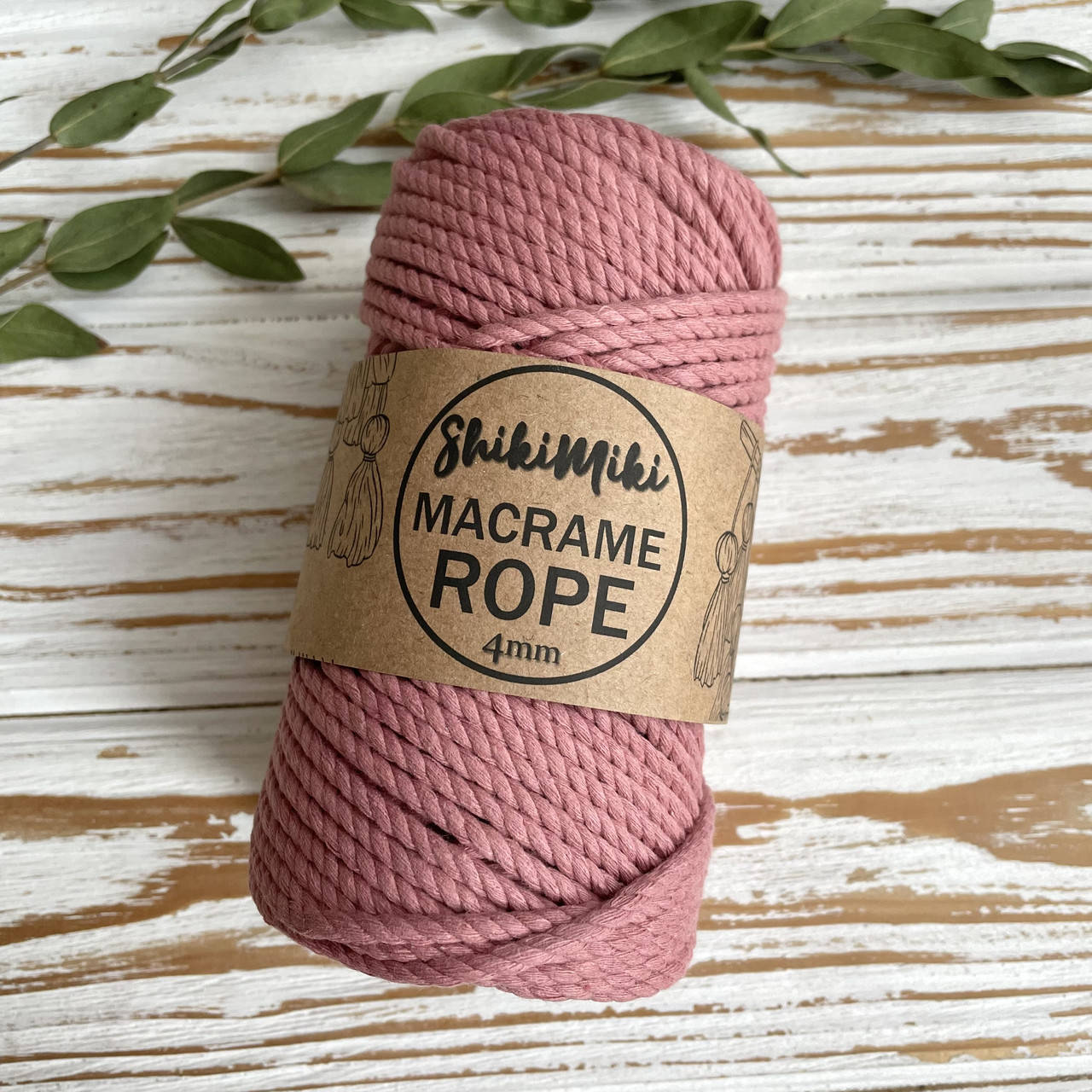 

Эко шнур Macrame Rope 4 мм, цвет Чайная Роза