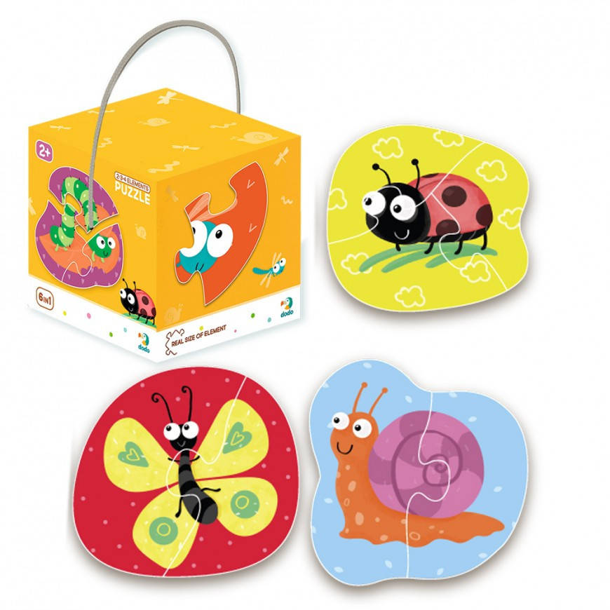 

Пазл 2-3-4 элемента Насекомые 300253 Dodo