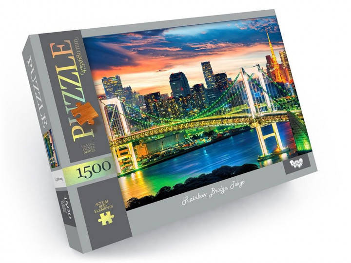 

Пазли 1500 ел. с.4 №2 "Rainbow Bridge,Tokyo" С1500-04-02