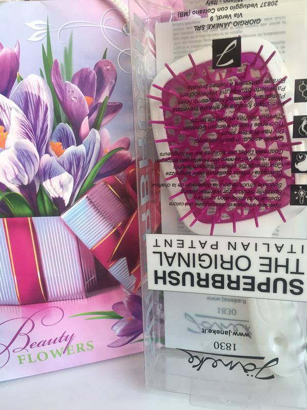 

Расческа Janeke superbrush the original Белый/Фиолетовый
